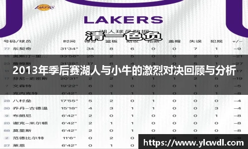 2013年季后赛湖人与小牛的激烈对决回顾与分析